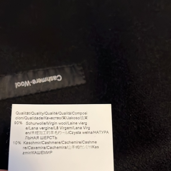 Hugo Boss mens button up wool/cashmere black coat 42R - Picture 13 of 13